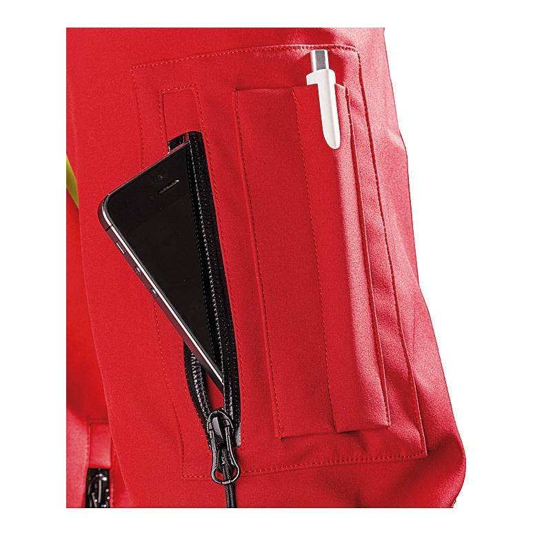 X-treme Shell Softshelljacke - rot/gelb