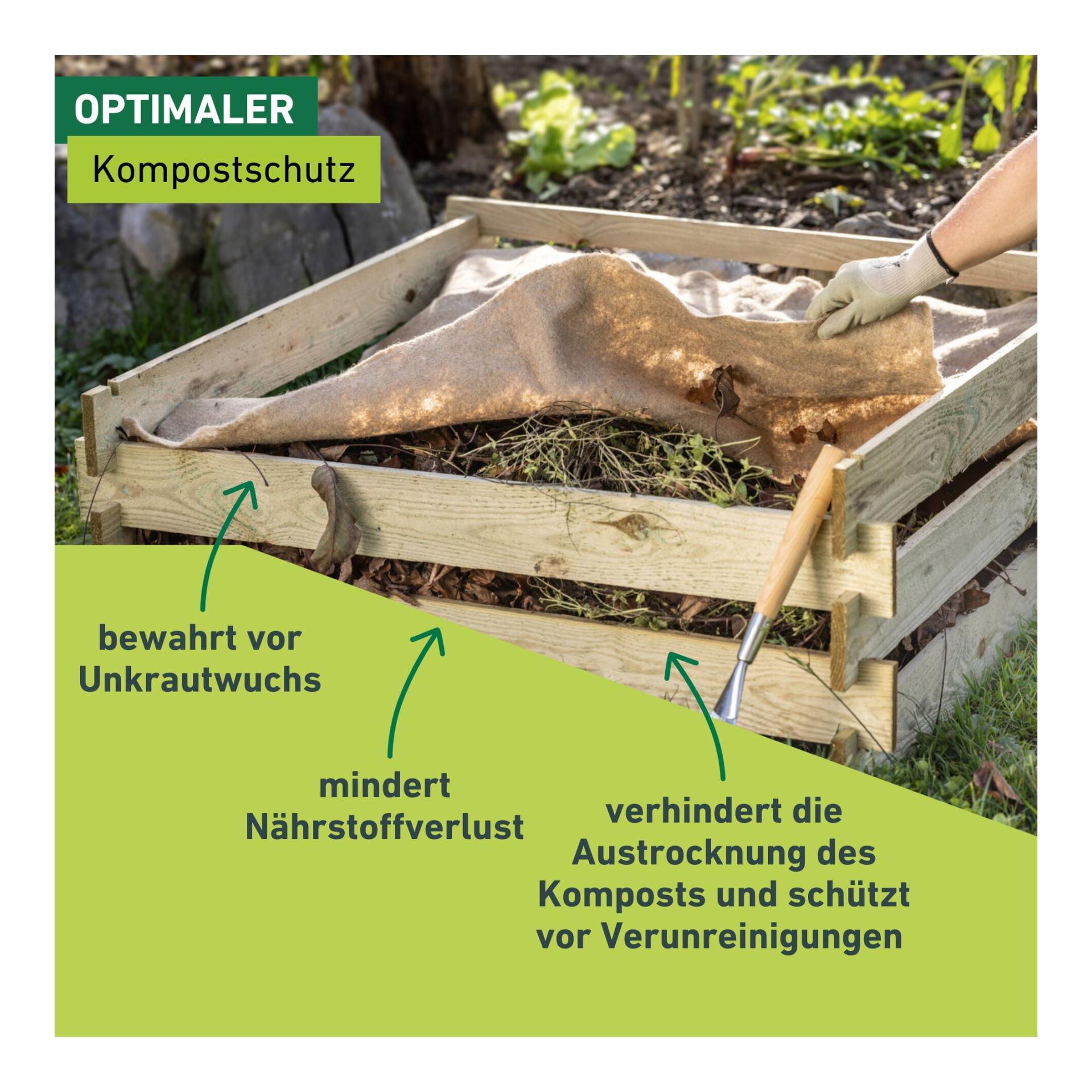 Jute Kompostschutz-Vlies Greenline