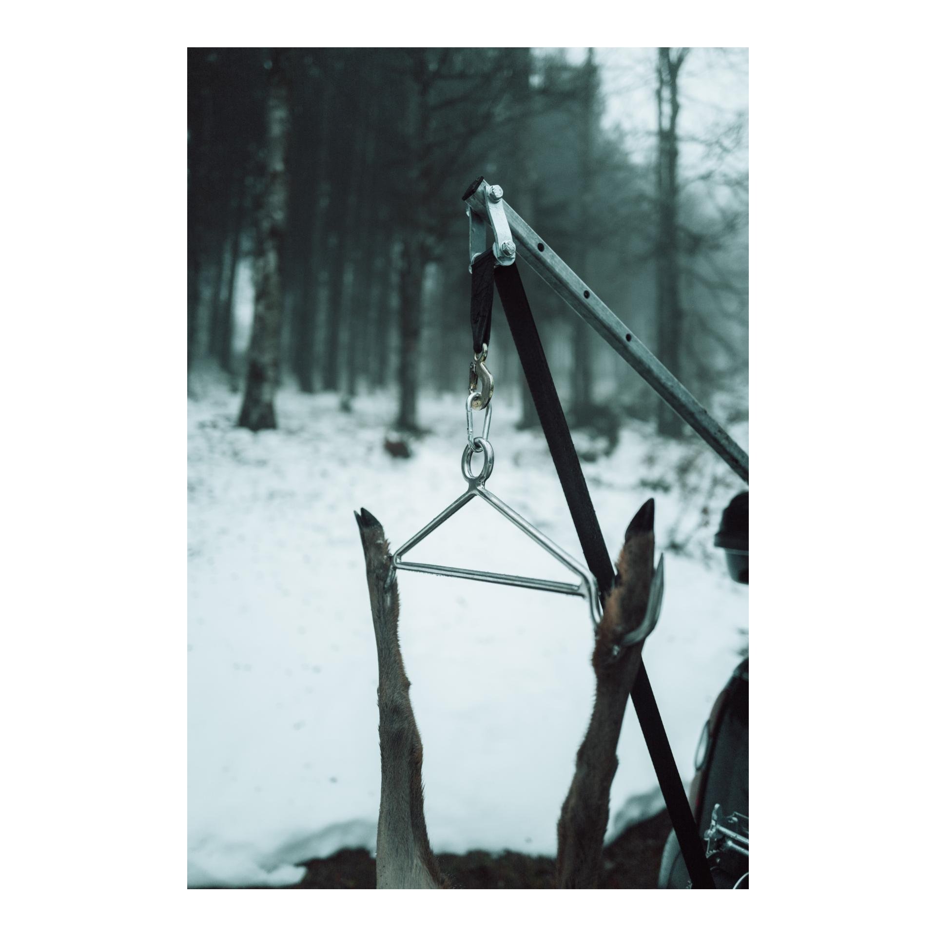 Mobile Aufbrechhilfe für Heckträgermontage