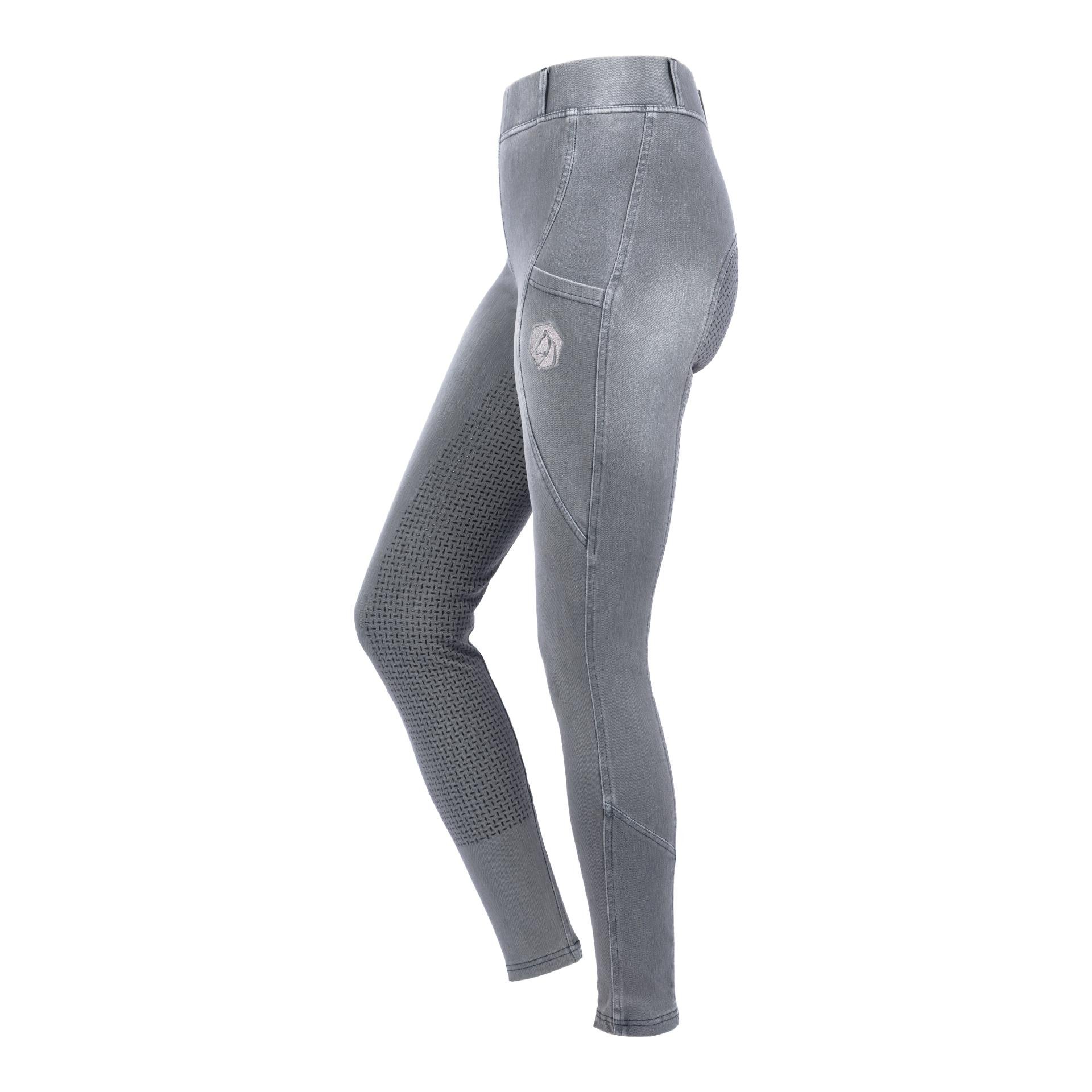 Reitleggings Jeans Fullgrip Damen