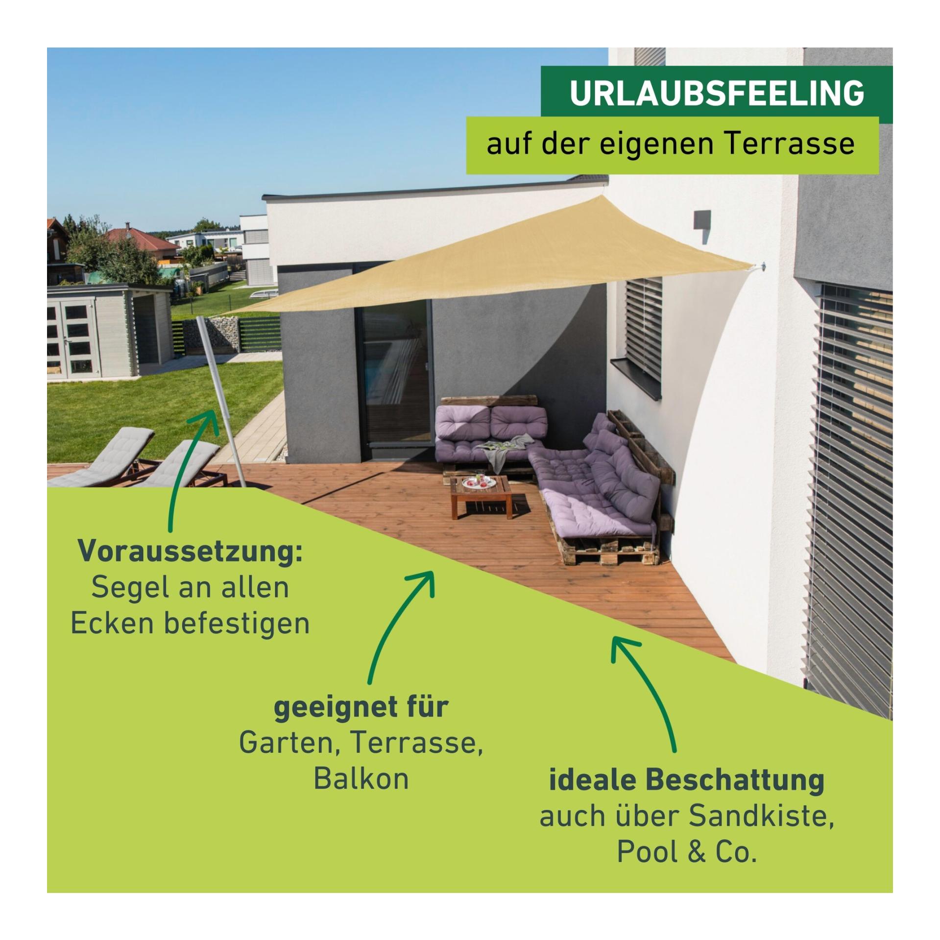 Windhager Sonnensegel Capri - dreieck
