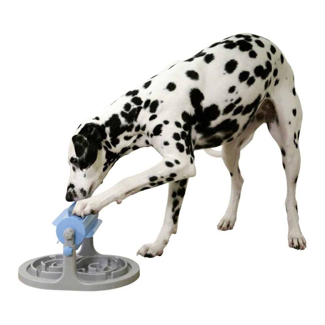 Rouleau à friandises anti-boucle - bleu/gris