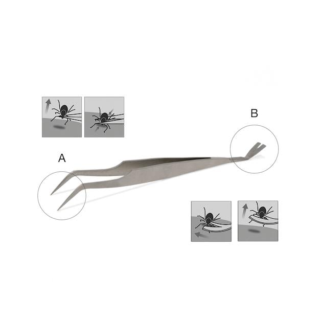 Zeckenzange aus Edelstahl