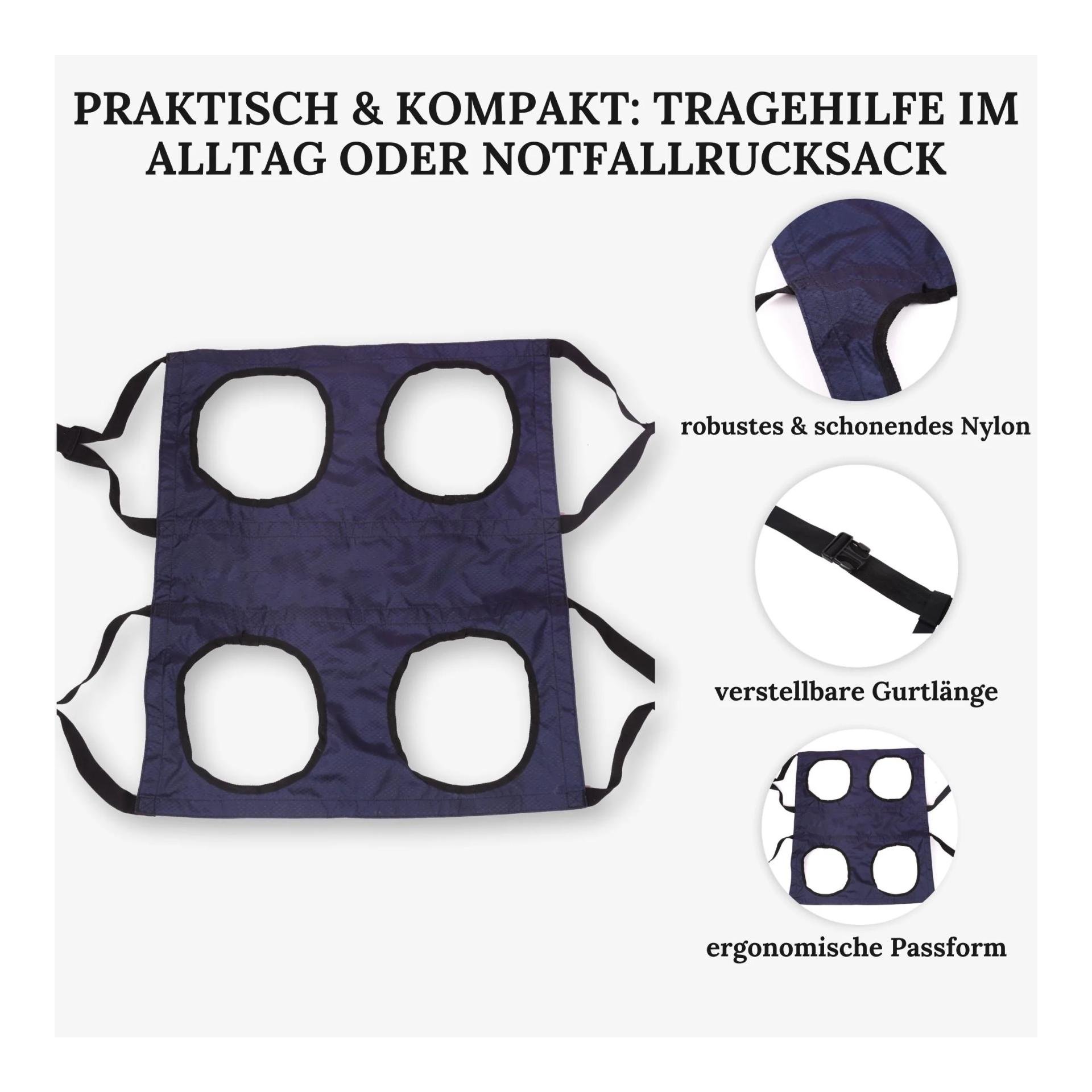 Notfallrucksack & Tragehilfe für Hunde 