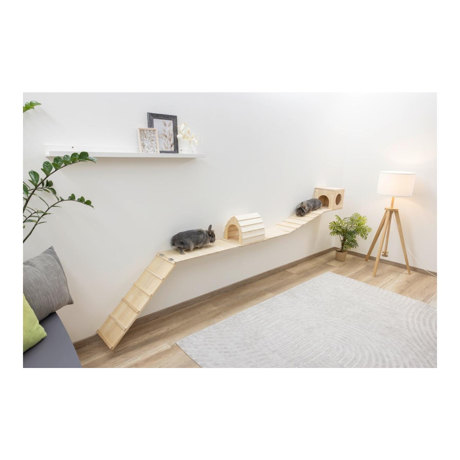 Kerbl Pet Kleintier Wand-Parkour Skywalk  6-teilig