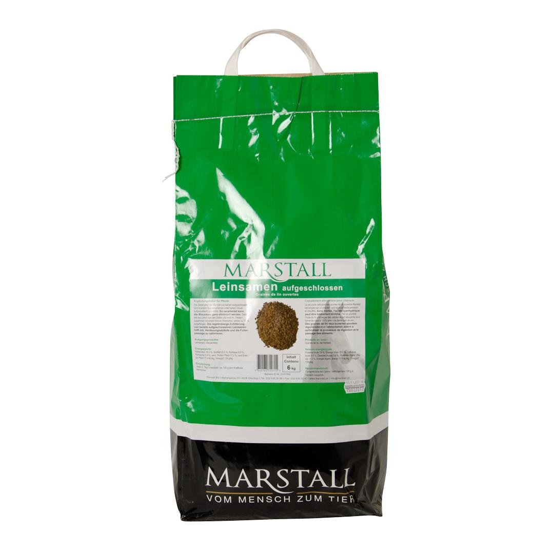 Graines de lin éclatées