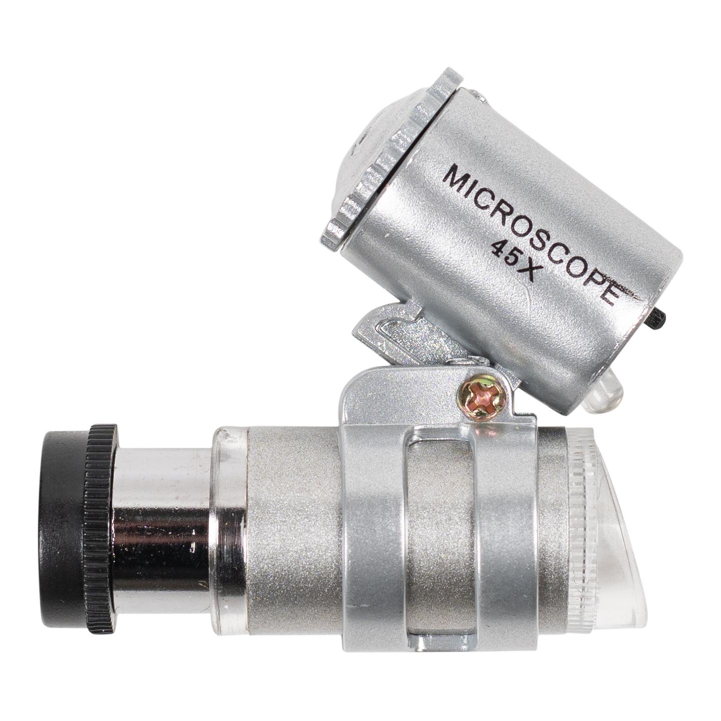 Taschenmikroskop 45x für den professionellen und Hobbygebrauch