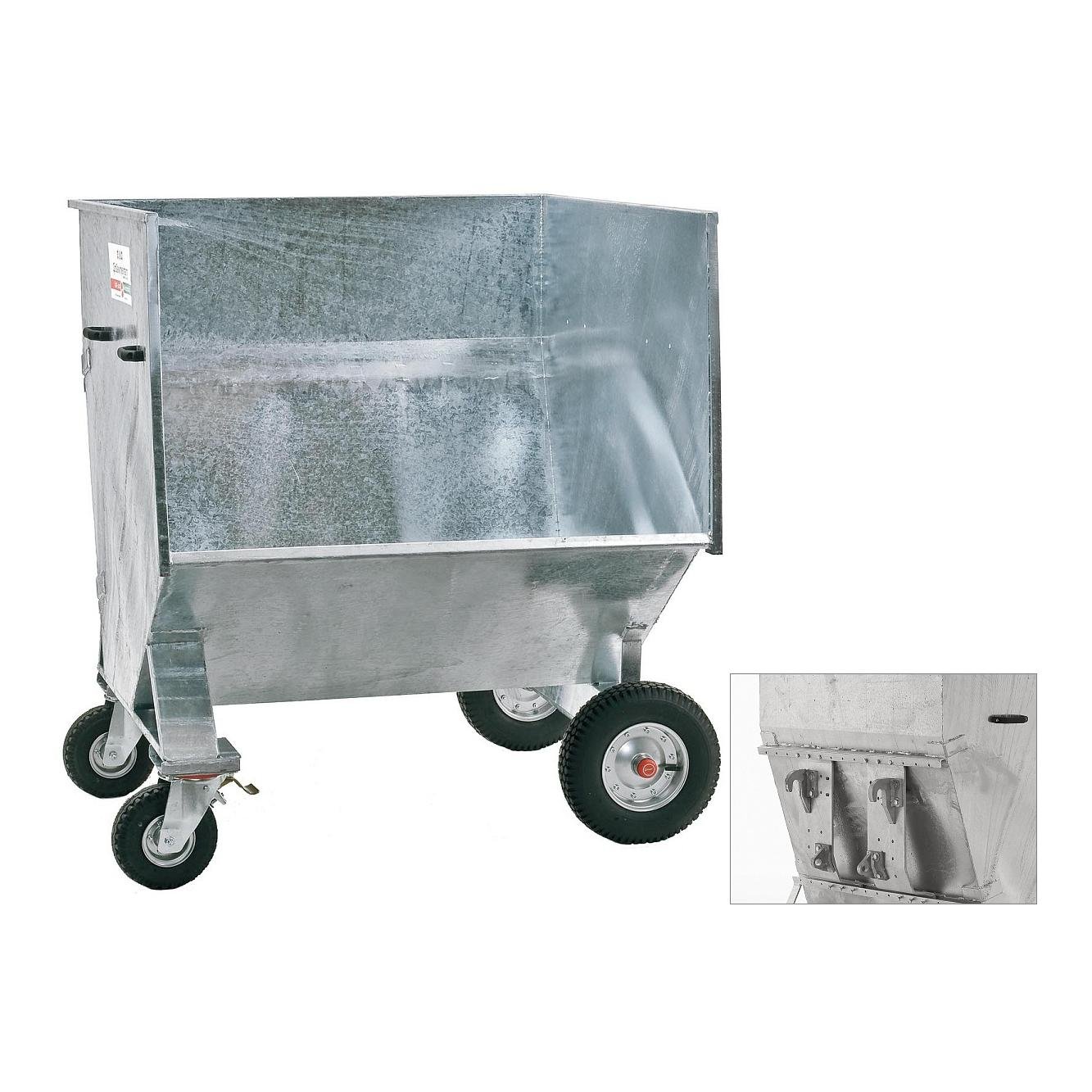 Großraumkuli für Hoflader Euro-Aufnahme