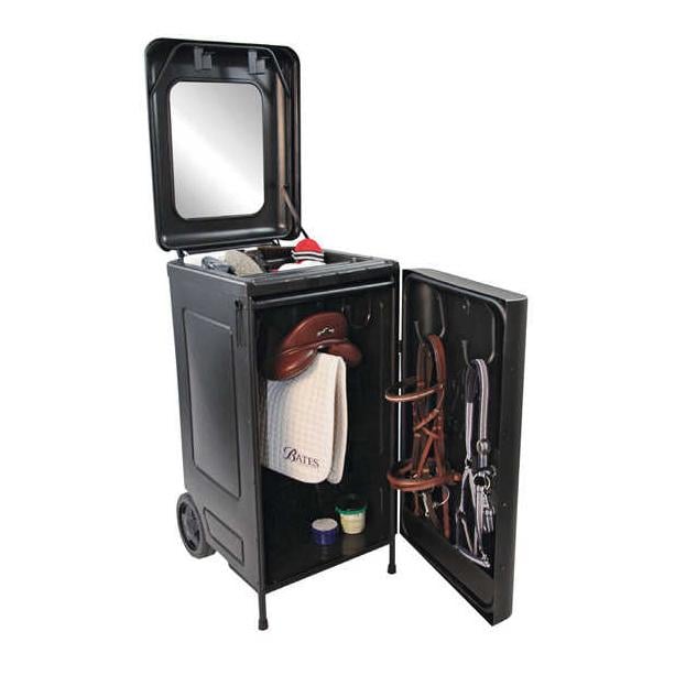 Sattelbox auf Rollen - schwarz