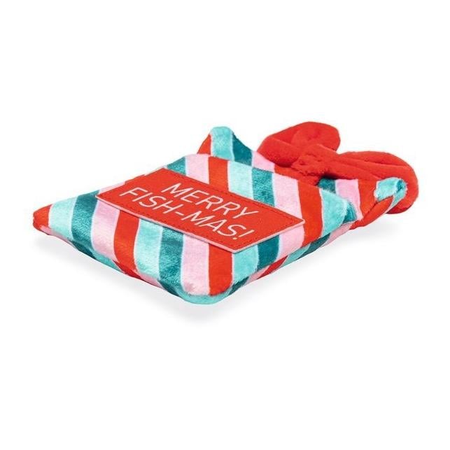 Katzen Weihnachtsgeschenk mit Fischen