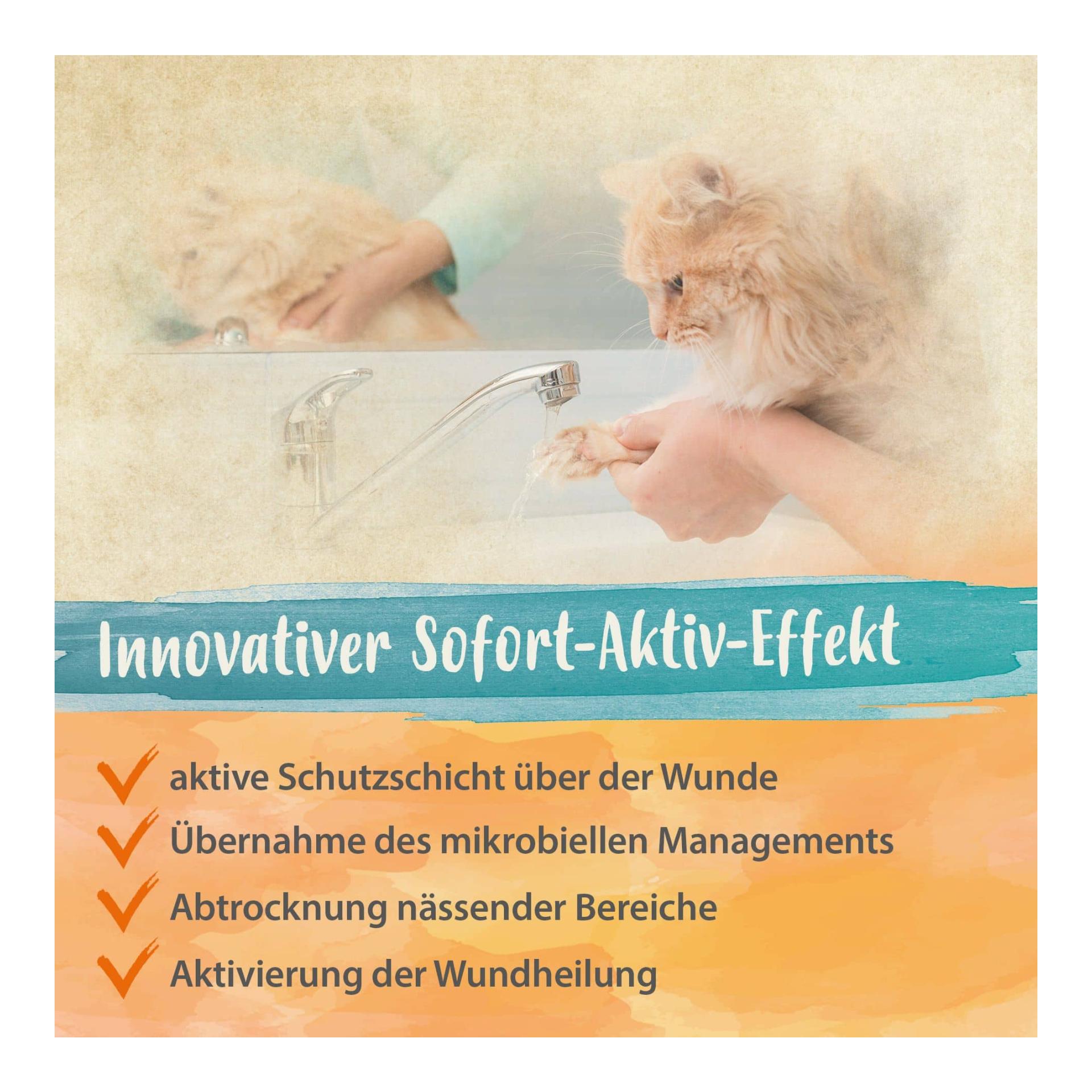 Wundspray für Hunde, Katzen & Pferde - Schutzschild bei Hautverletzungen
