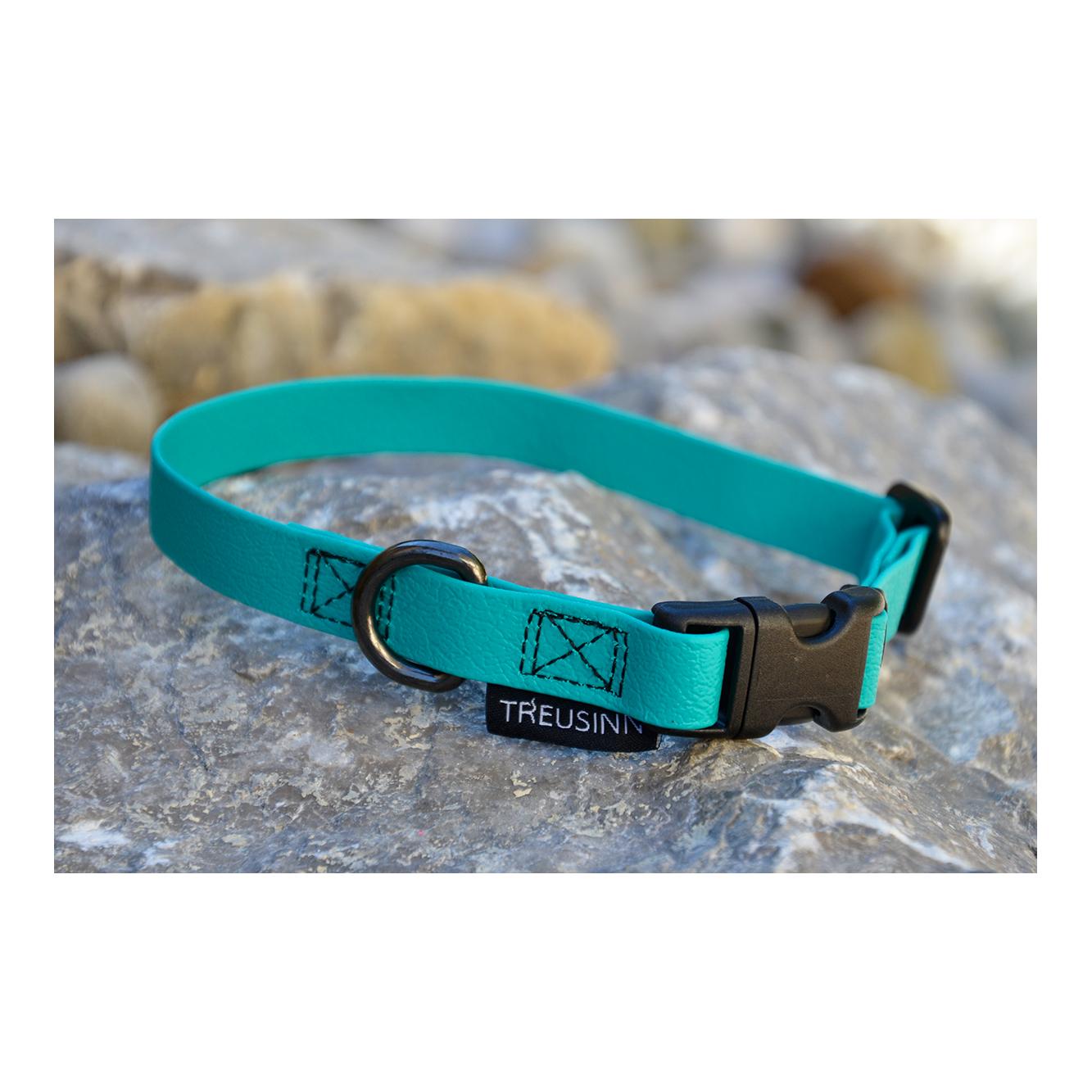 Collier pour chien Biothane STAY - pétrole