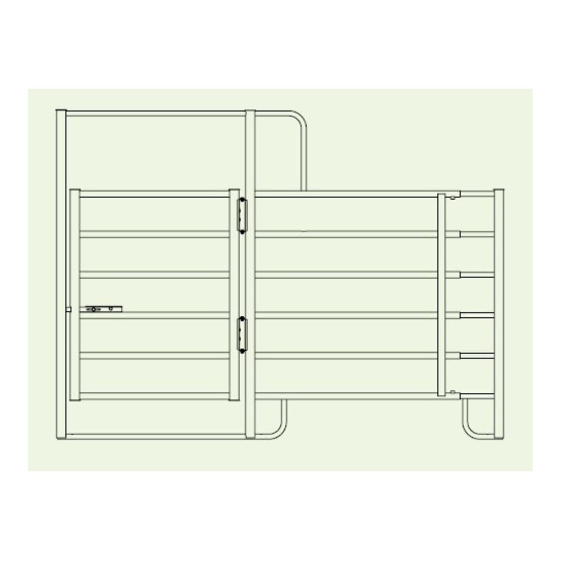 Image of Growi Comfort-Line Panel ausziehbar / verstellbar mit Tor - Silber - bei Hauptner.ch