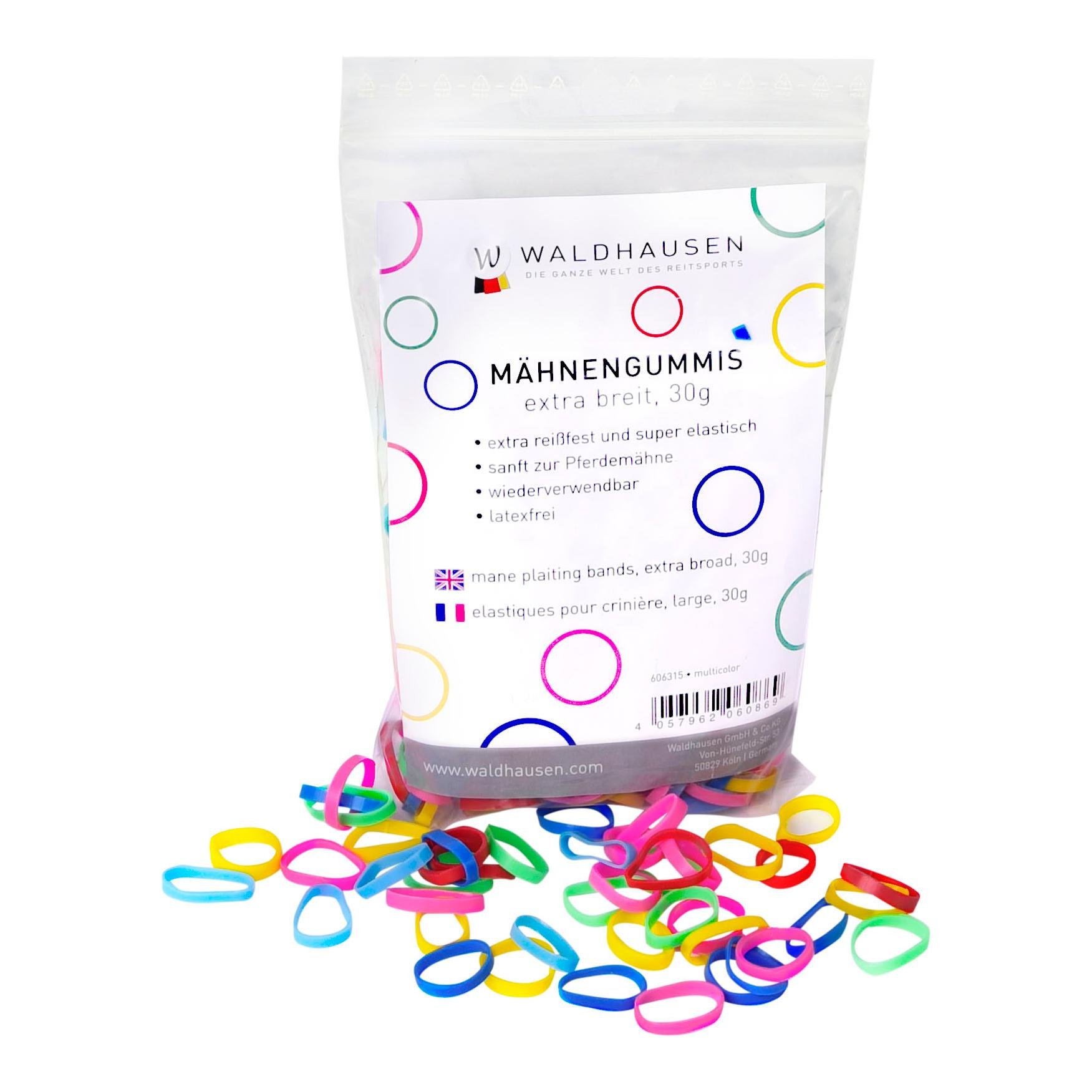 Mähnengummis extra breit - multicolor