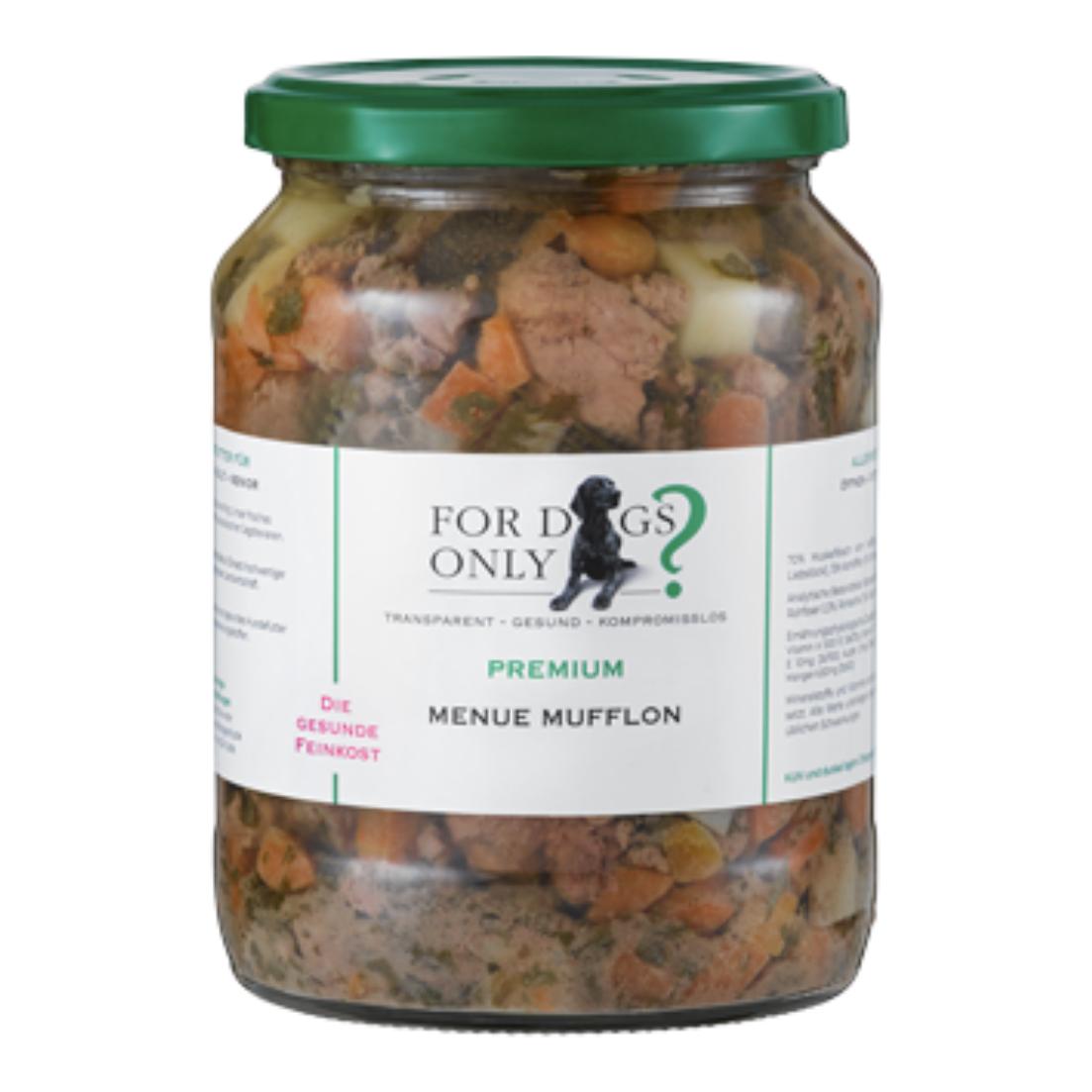 Premium Hundefutter Menue Mufflon