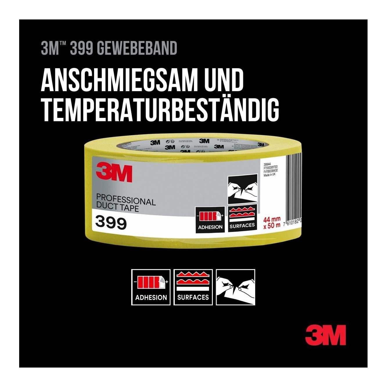 399 Bande de tissu pour béton, jaune