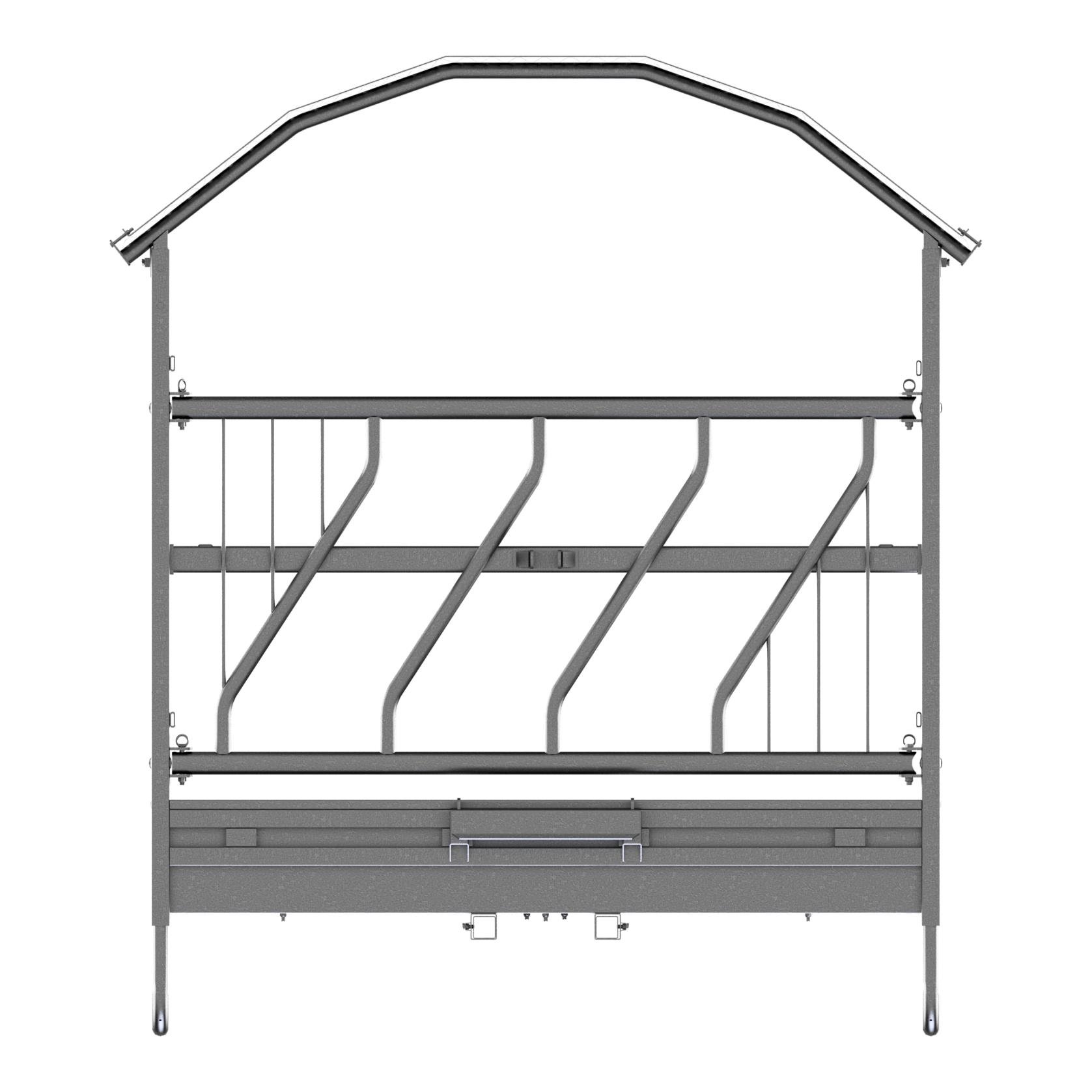 Grossballenraufe mit Schrägfressgitter