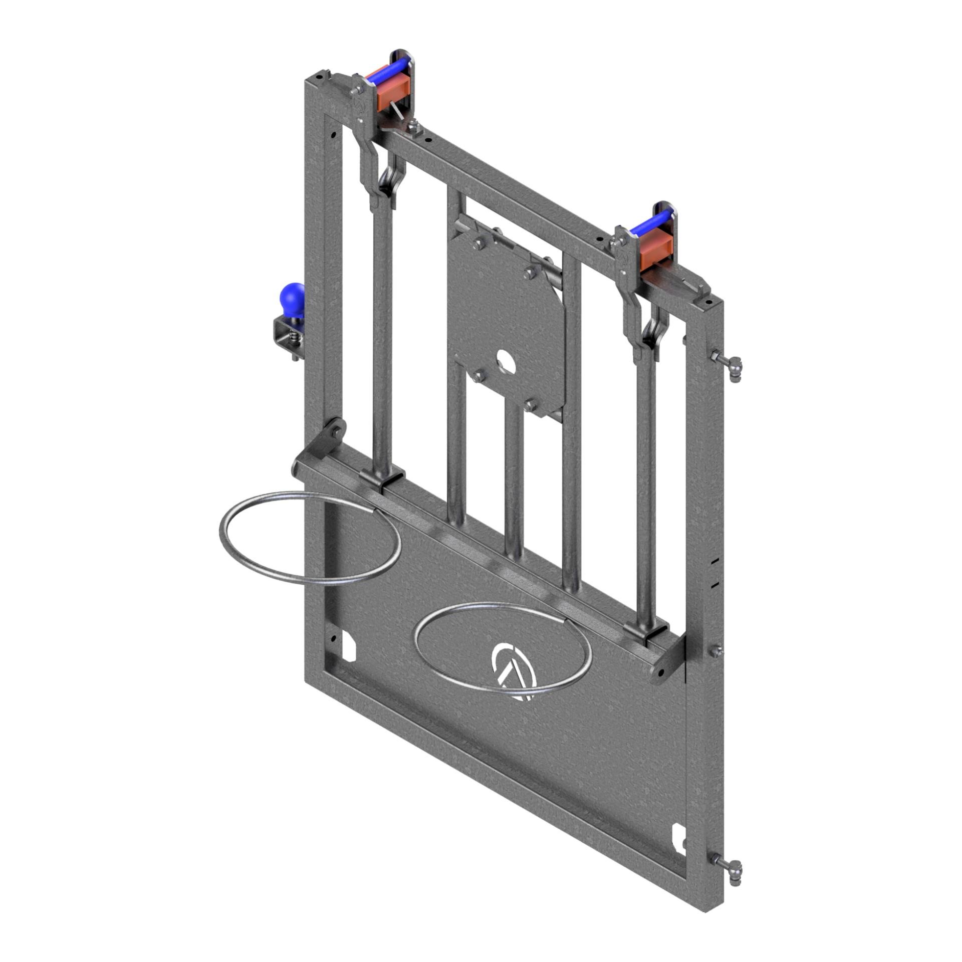 Kälberbox: Frontelement mit Eimerhalter Ø 260 mm