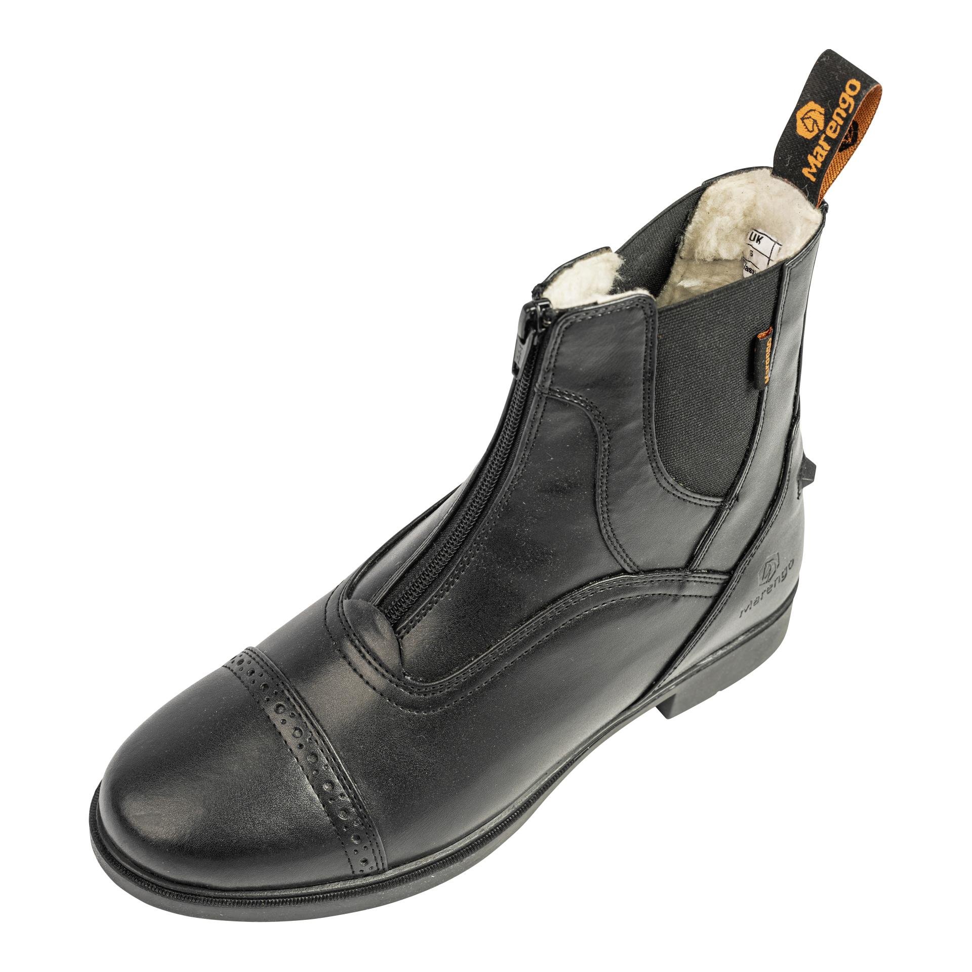 Reitstiefelette Frontzip Winter Kunstleder