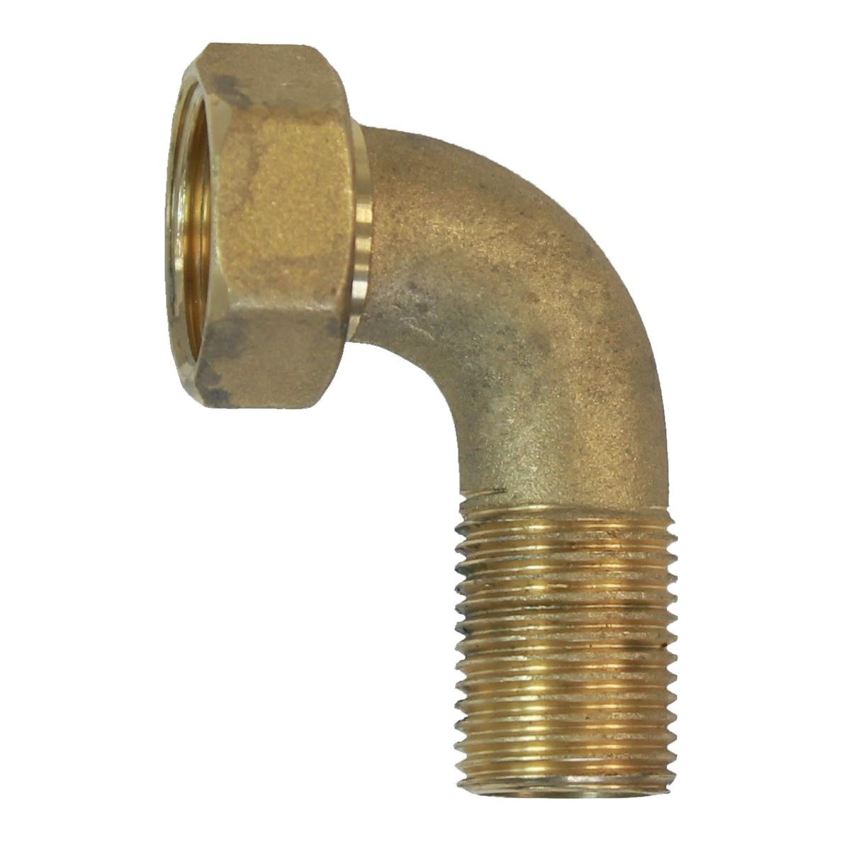 Image of Suevia Winkelverschraubung ¾" IG x ½" AG - Gold - bei Hauptner.ch