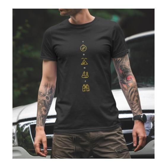 Image of YONC Iconic T-Shirt - Unisex - Schwarz - bei Hauptner.ch