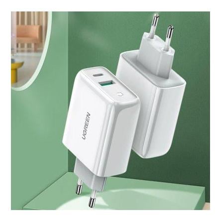 Image of Ugreen USB-A + USB-C 36W Ladegerät - Weiss bei Hauptner.ch