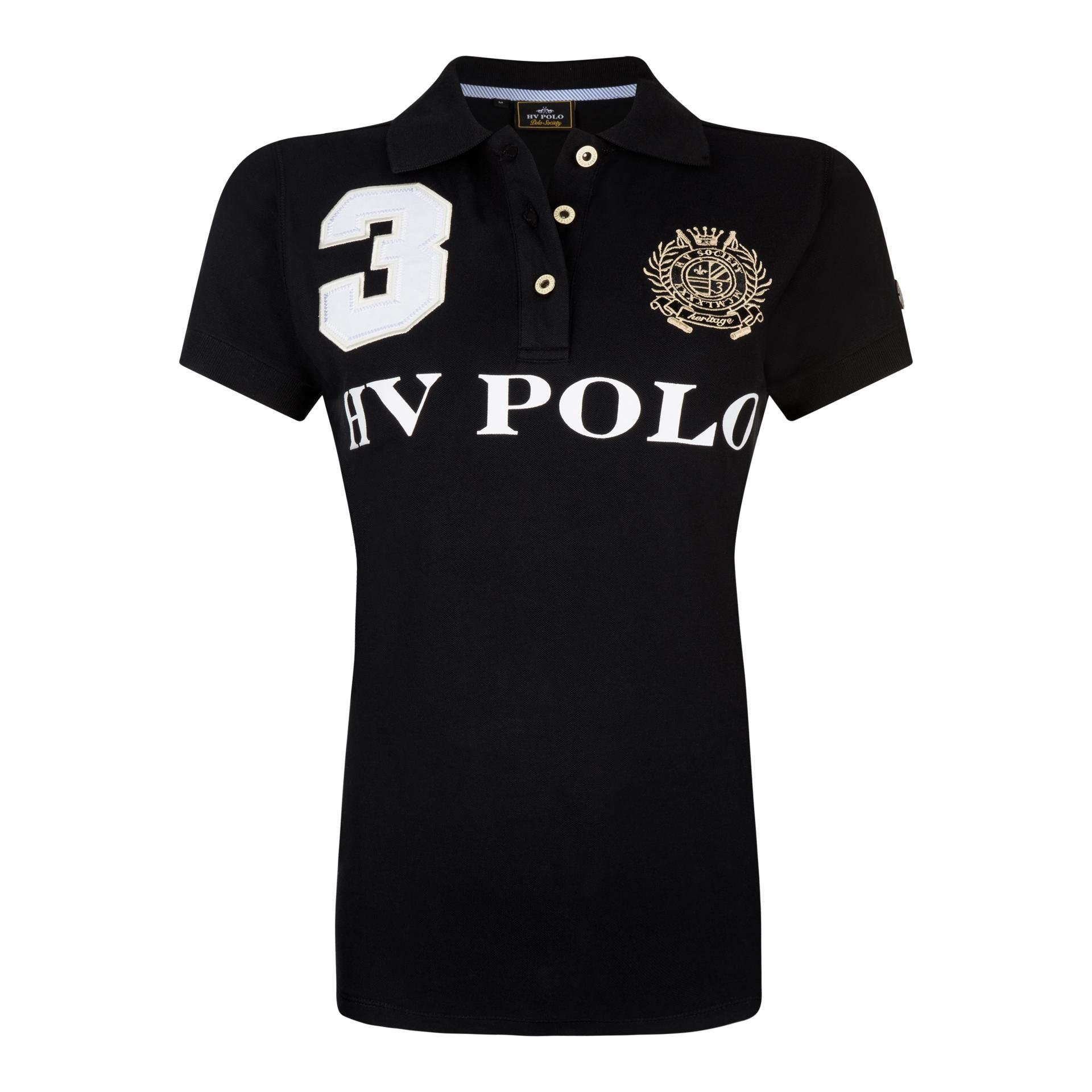 Image of HV Polo Poloshirt Favouritas Damen EQ SS - Black - bei Hauptner.ch