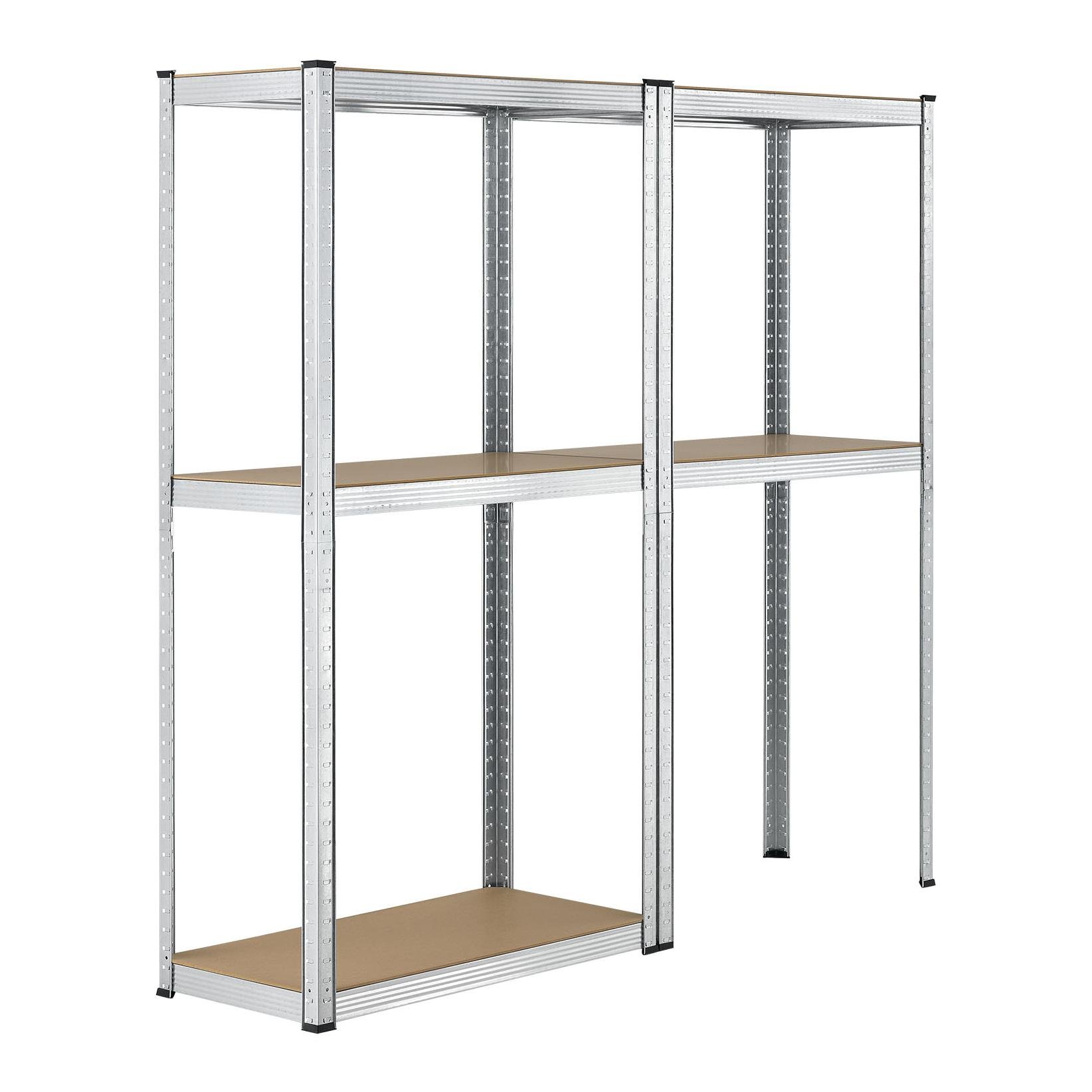 2er Set Lagerregal 160 x 80 x 40 cm 