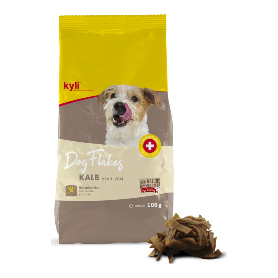 Image of Kyli Hundeleckerli DogFlakes Kalb - Braun/Gelb - bei Hauptner.ch