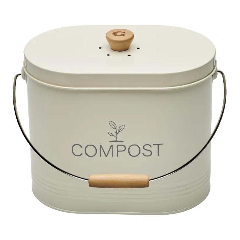 Ovaler-Komposteimer - mit Filter