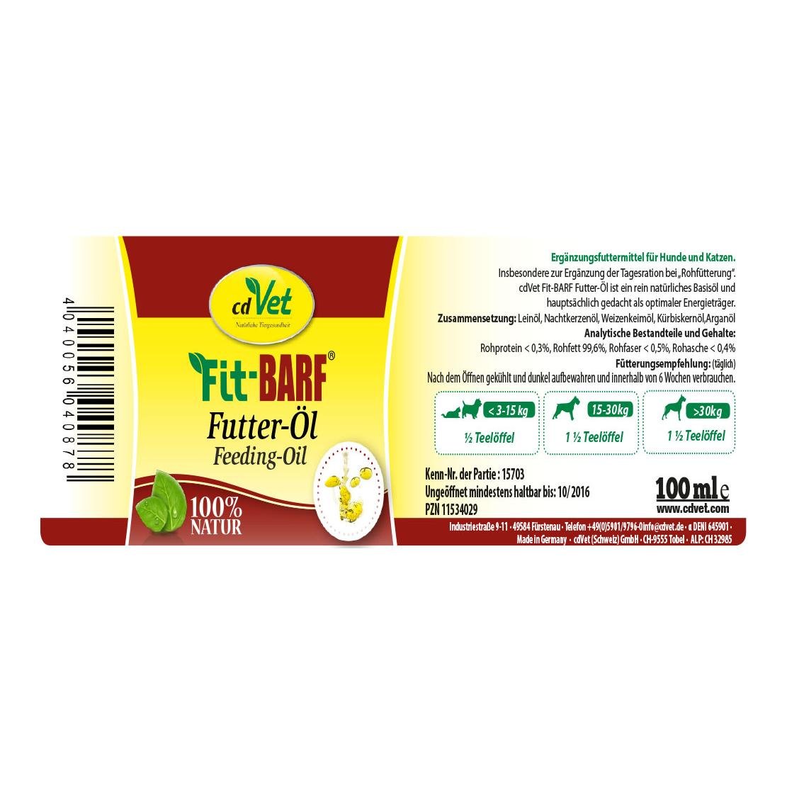 Fit-BARF Futter-Öl 