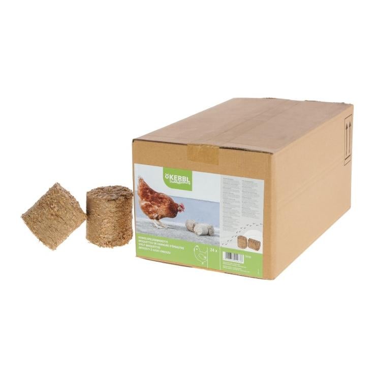Briquettes de balles d'épeautre - Matériel d'occupation pour volailles