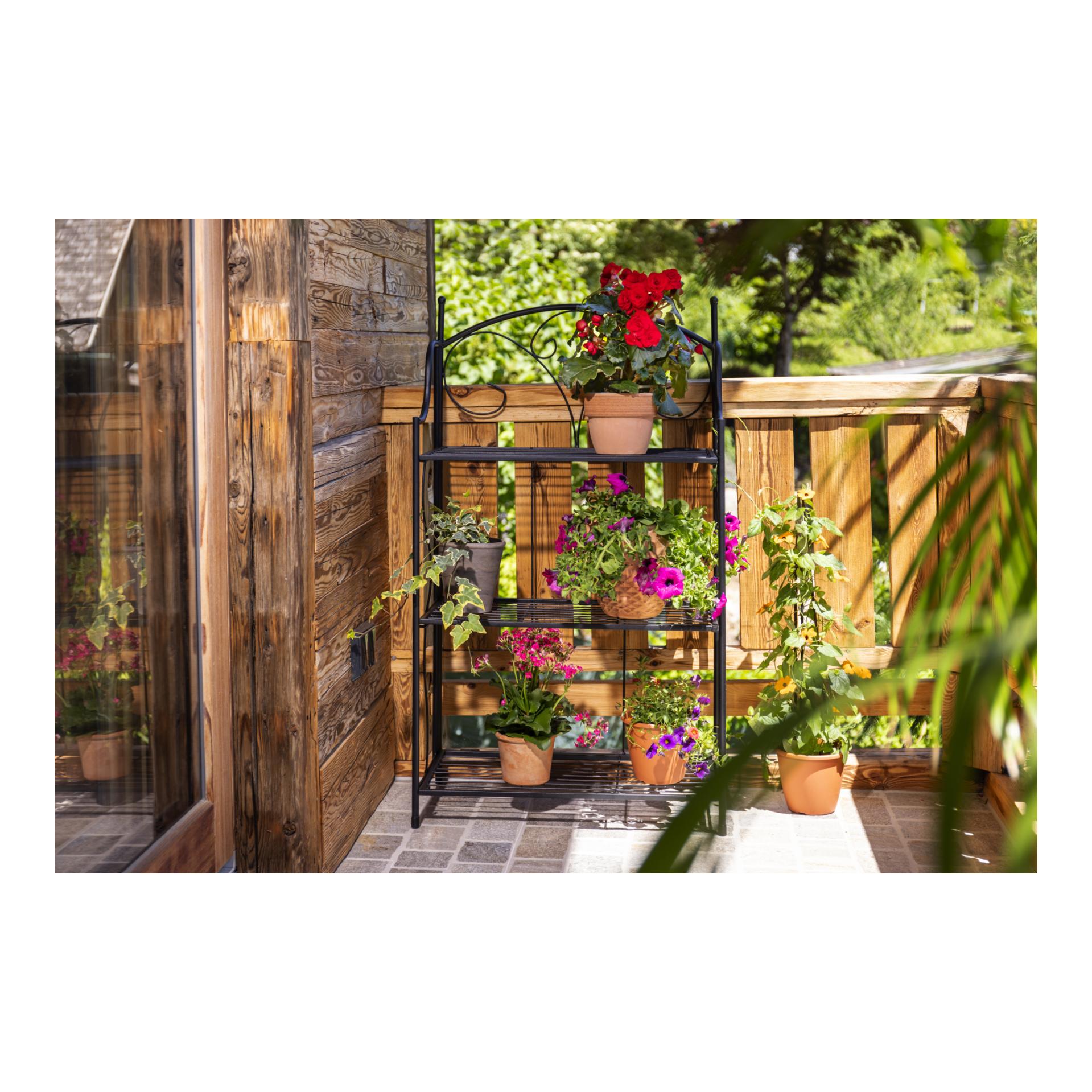 Étagère murale à trois niveaux pour plantes - pliable