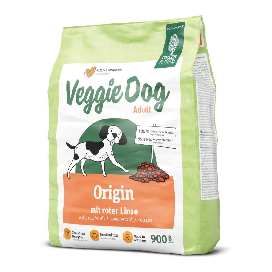 Image of Green Petfood Veggie Dog Origin Adult mit roter Linse bei Hauptner.ch