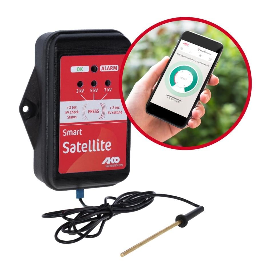 Smart Satellite - Zaun- und Batterieprüfer