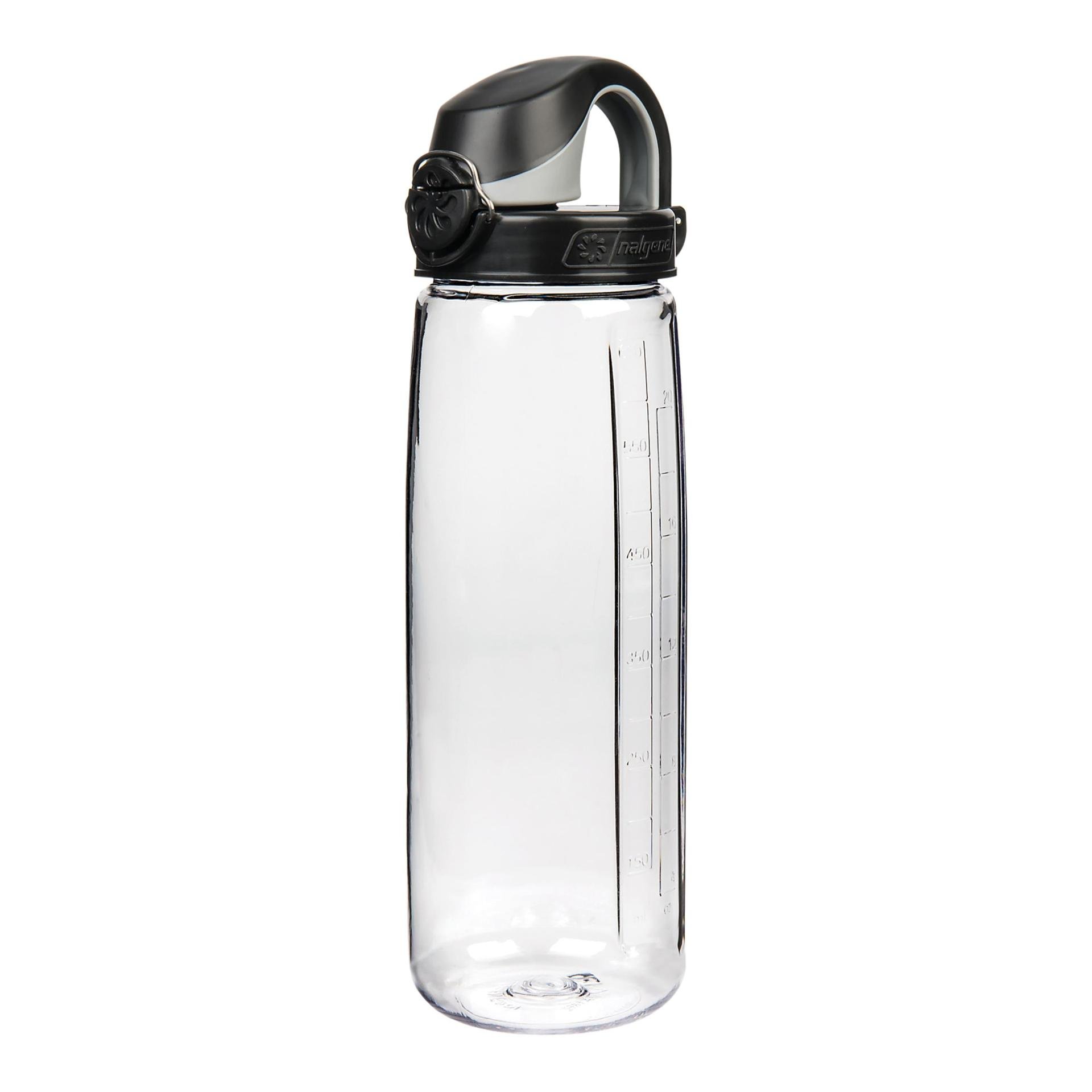 Image of Nalgene Everyday OTF 0.7 L Trinkflasche mit Einhanddruckverschluss, transparent - schwarzer Deckel bei Hauptner.ch