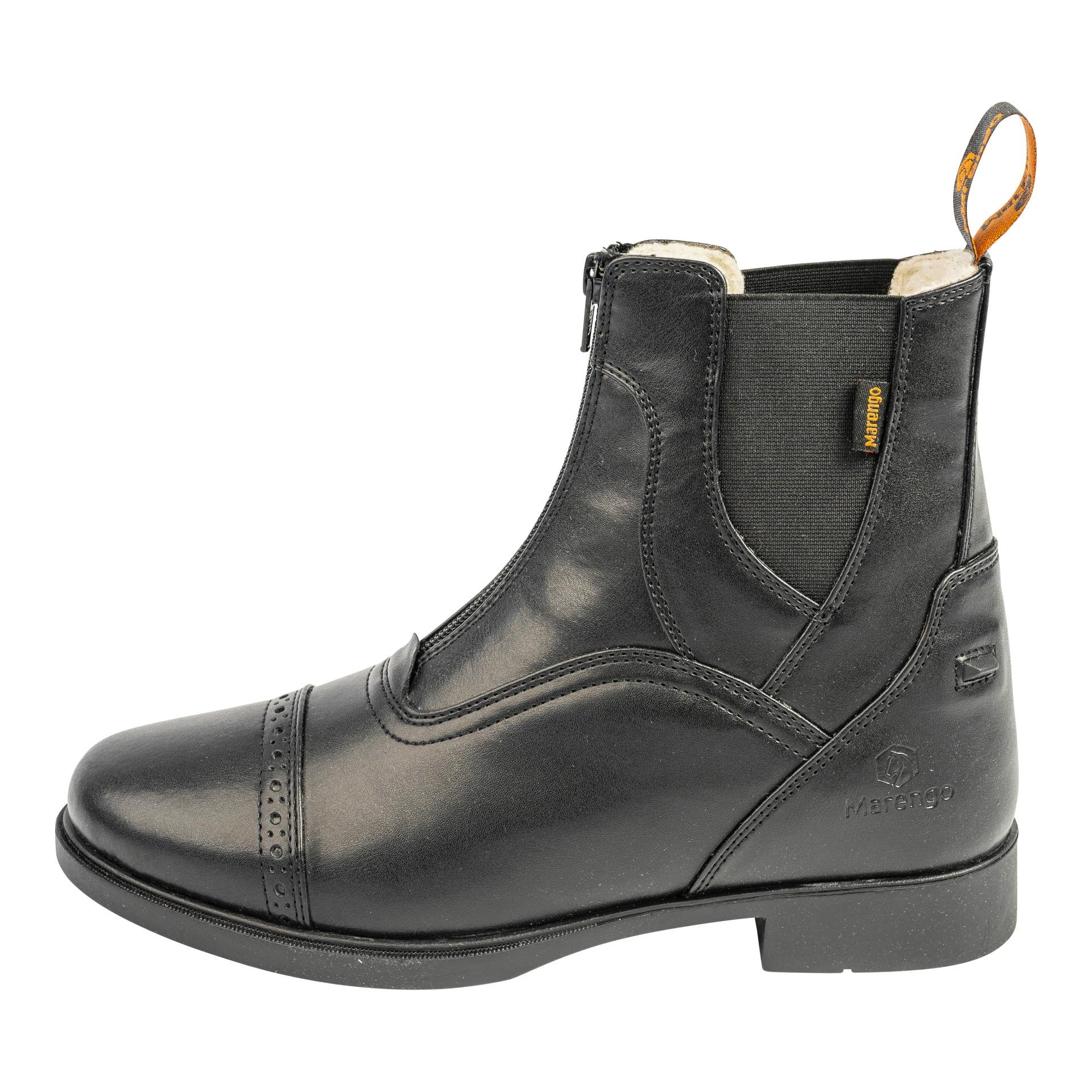 Reitstiefelette Frontzip Winter Kunstleder