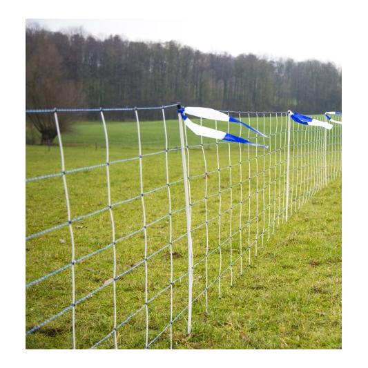 Herdenschutzband blau/weiss 80 mm