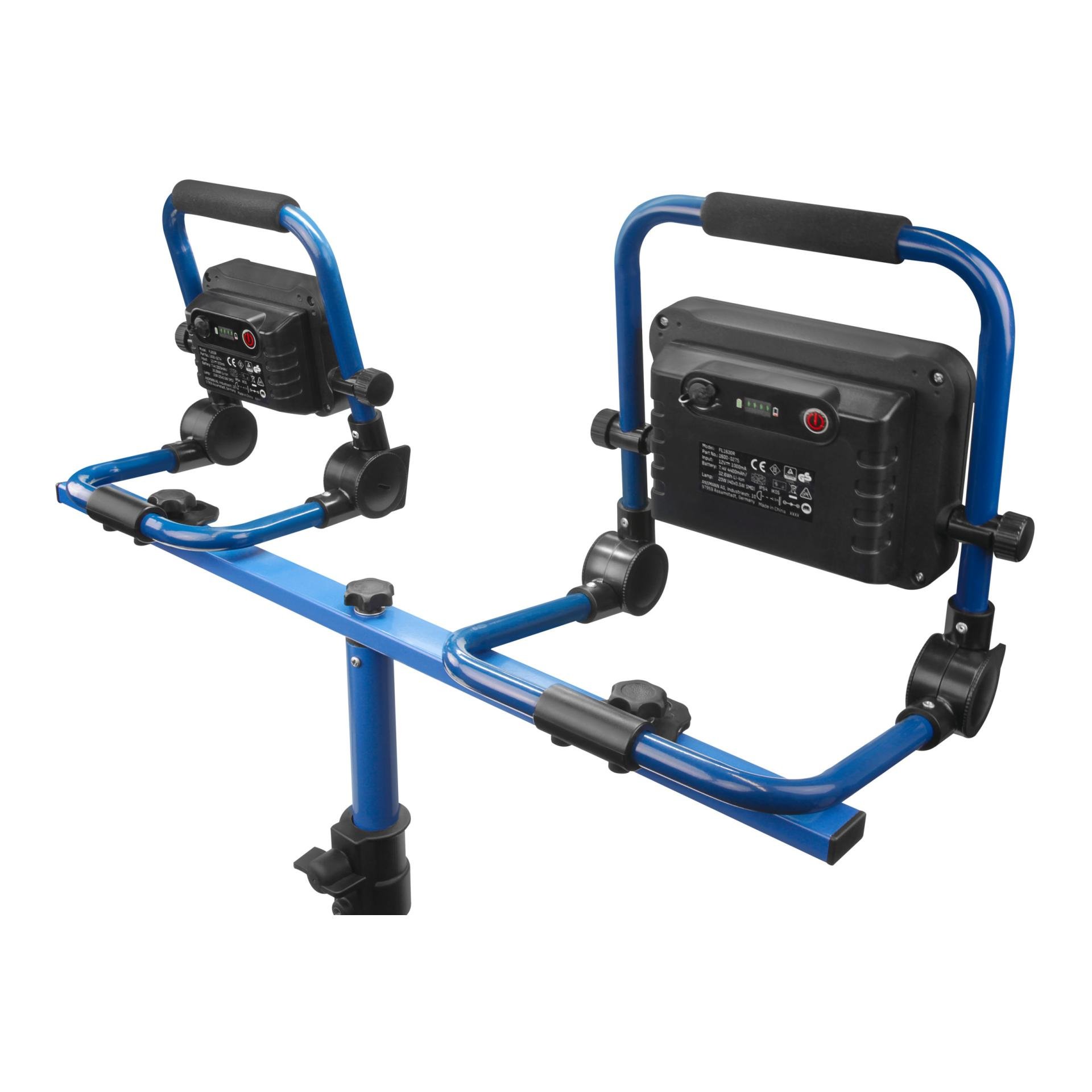 Universal-Stativ für 1-2 Arbeitsstrahler - blau