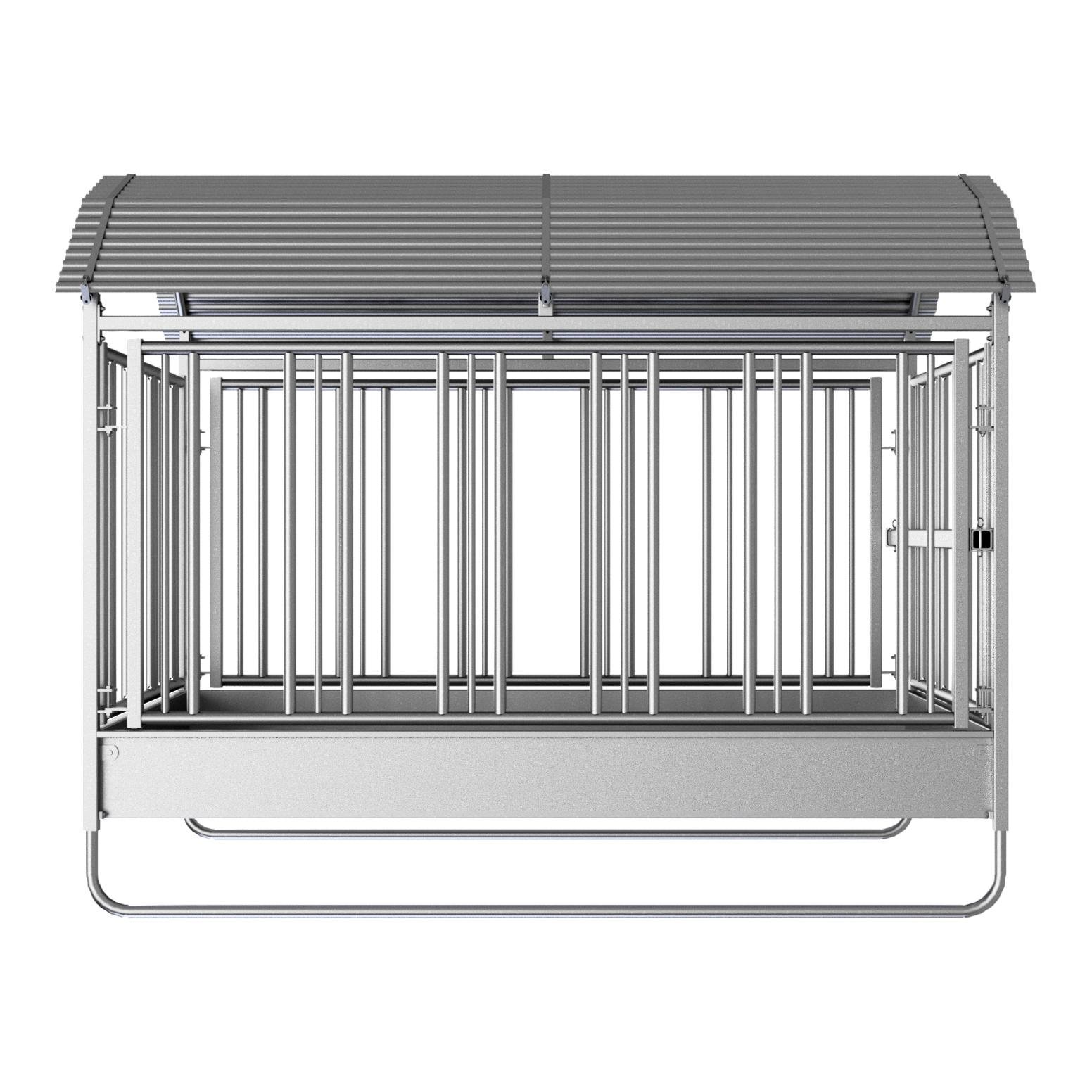 Grossballenraufe mit Sicherheitsfressgitter