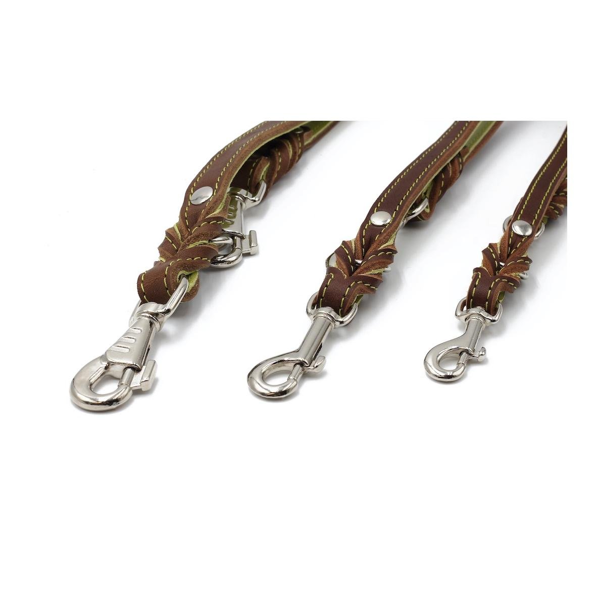 Lederleine Klassik Premium Sommer Edition - mokka-pistazie/silber