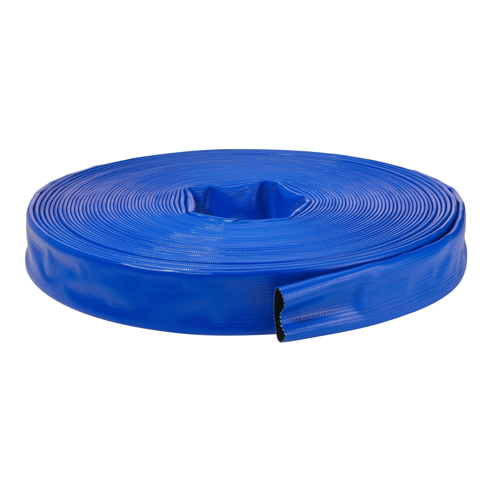 PVC Flachschlauch 150mm Blau - Meterware Für Bau, Industrie Und Landwirtschaft