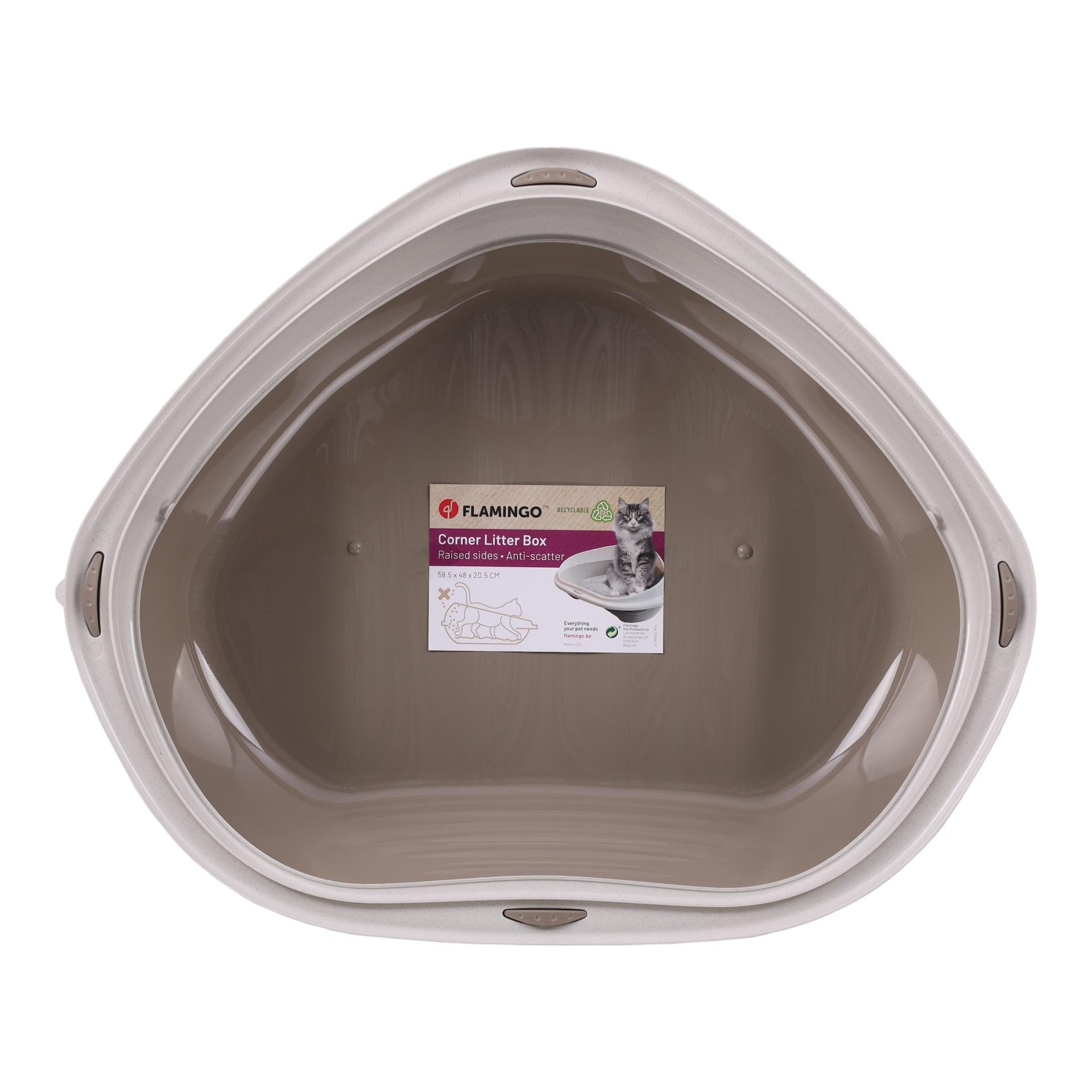 Offene Katzentoilette Eckmodell Sadio