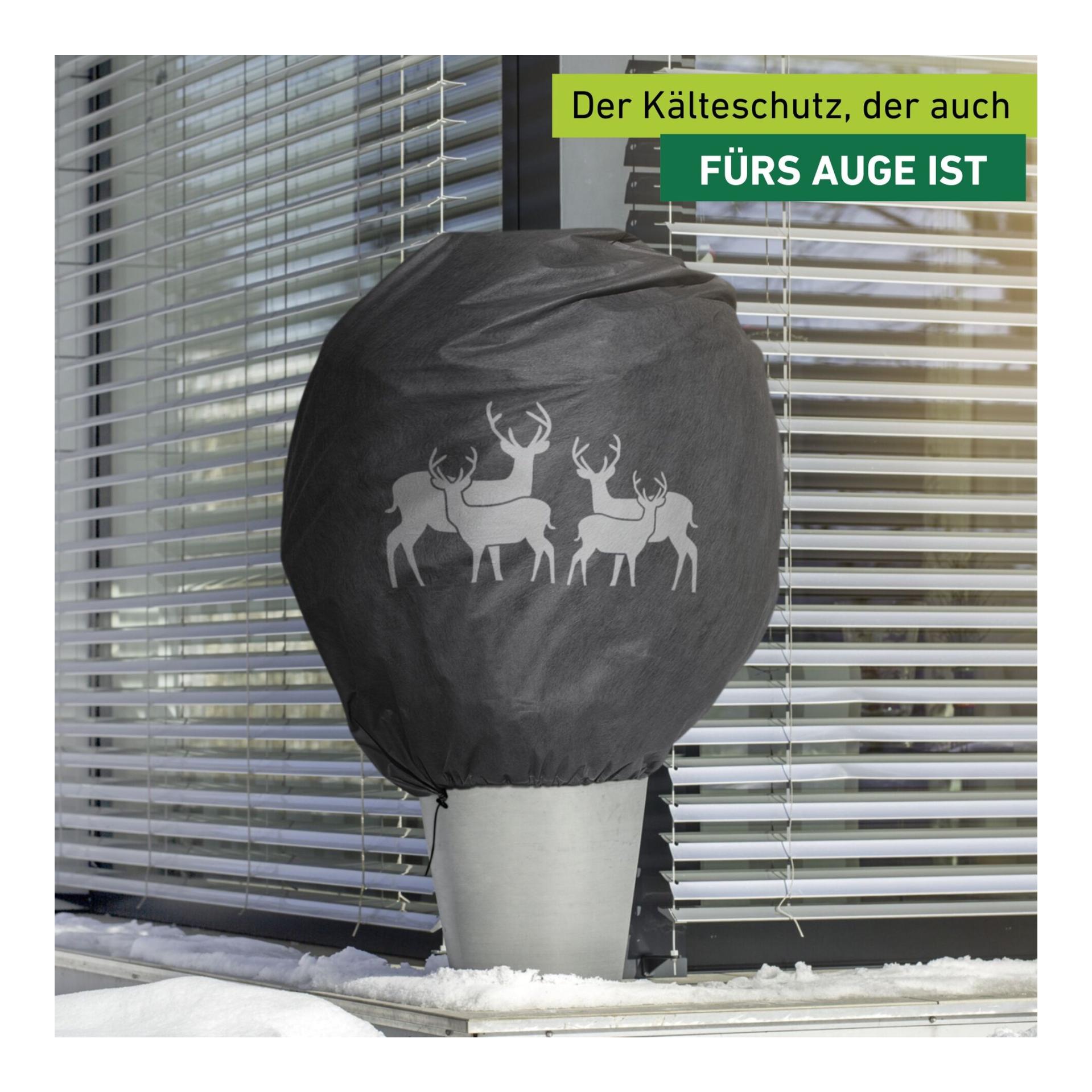 Winter-Deko-Vlieshaube PROTECT Hirsche