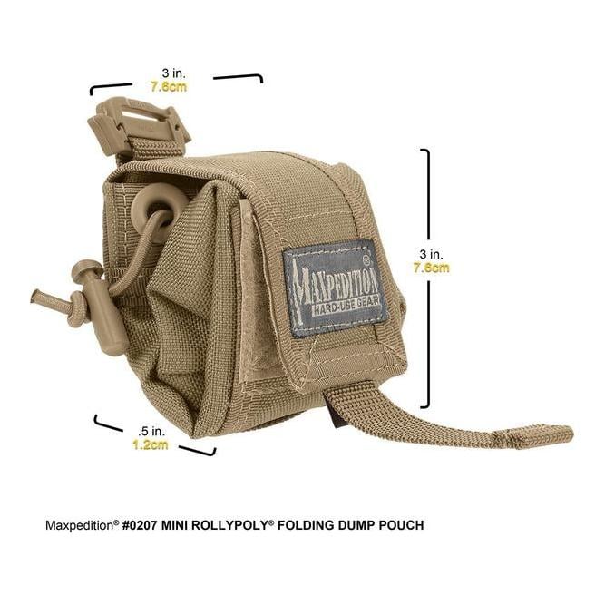 Sac pliable Mini-Rollypoly – gris loup