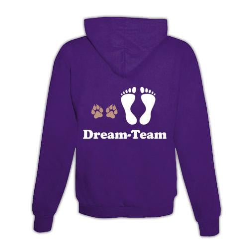 Image of Schwesternuhr Hoodie Dream-Team Unisex - Lila - bei Hauptner.ch