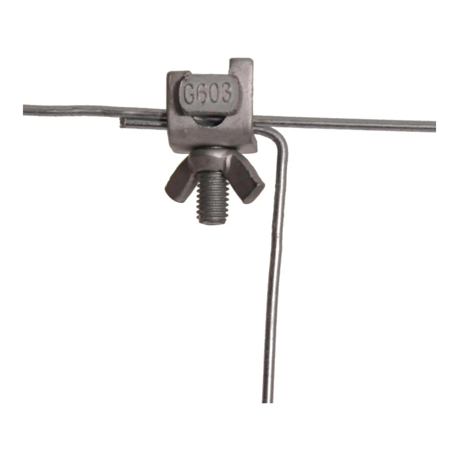 Borne à fil courbée - avec écrou à oreilles