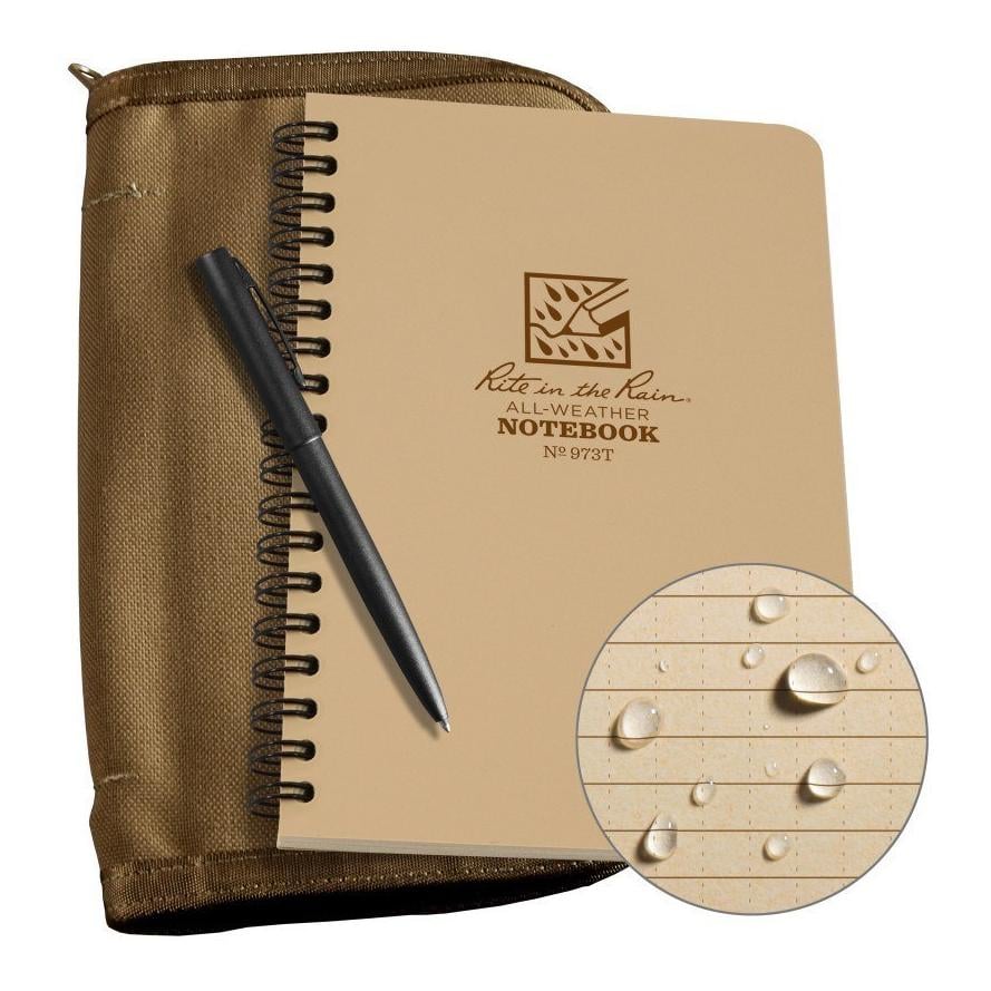 Image of Rite in the Rain 4 5/8 X 7 Allwettter Notizbuch Kit - Tan - Beige / Nude - bei Hauptner.ch