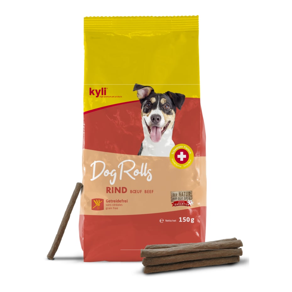 Image of Kyli Hundesnack DogRolls Rind - Gelb/Rot - bei Hauptner.ch