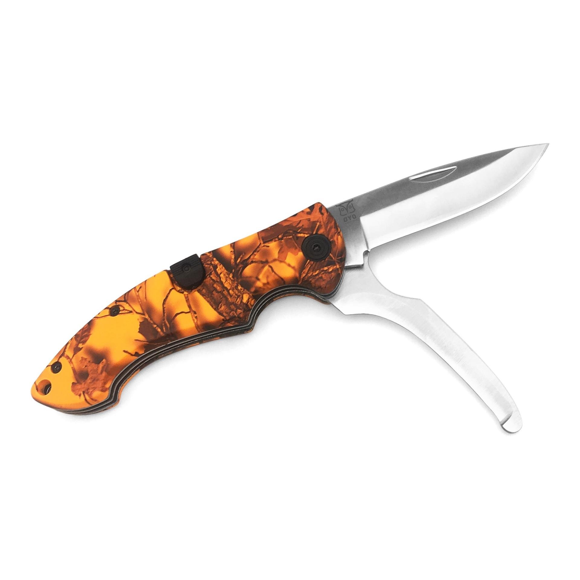 GEVIR DUO - Jagdklappmesser mit zwei Klingen und Hülle
